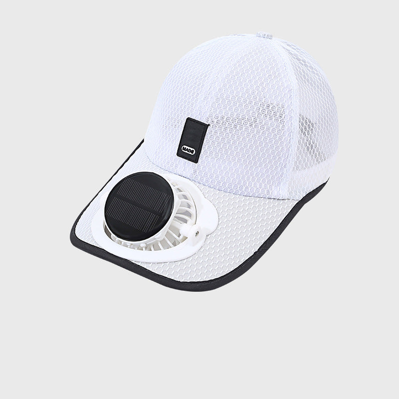 š„Hot Saleš„Breathable Baseball Cap with Solar FanAdults Mesh Baseball Cap Fishing Beach Hats with Solar Fan, Summer UV Protection Sun Hat, Solar Powered/USB Charging Sunhat