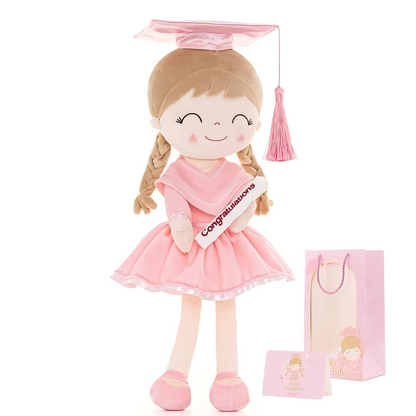 🎓 Class of 2026 Graduation Doll – 16” Soft Plush Keepsake Gift with Gift Bag