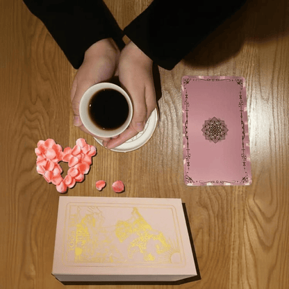 Rose Gold Tarot Cards with Guide Book