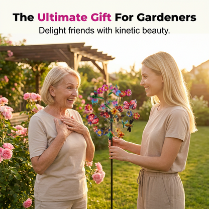 🌸Spring Sale 40% OFF🌬️🎡 Solar-Powered Wind Spinner for Garden
